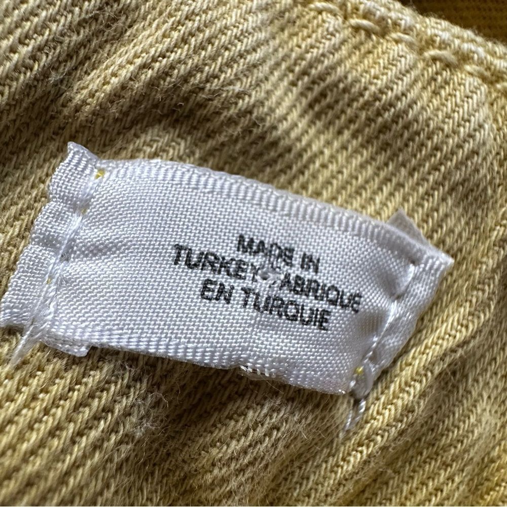 Anthropologie Postage Stamp mustard Yellow Romper jumpsuit size medium - Picture 8 of 9